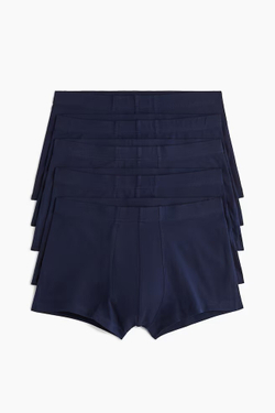 H&M Набор трусов-боксеров ( 5 шт.), темно-синий