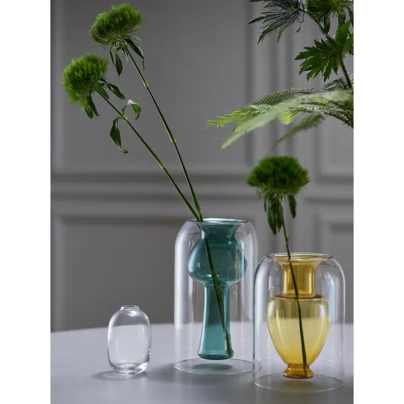 Ваза muse, 16 см, янтарная