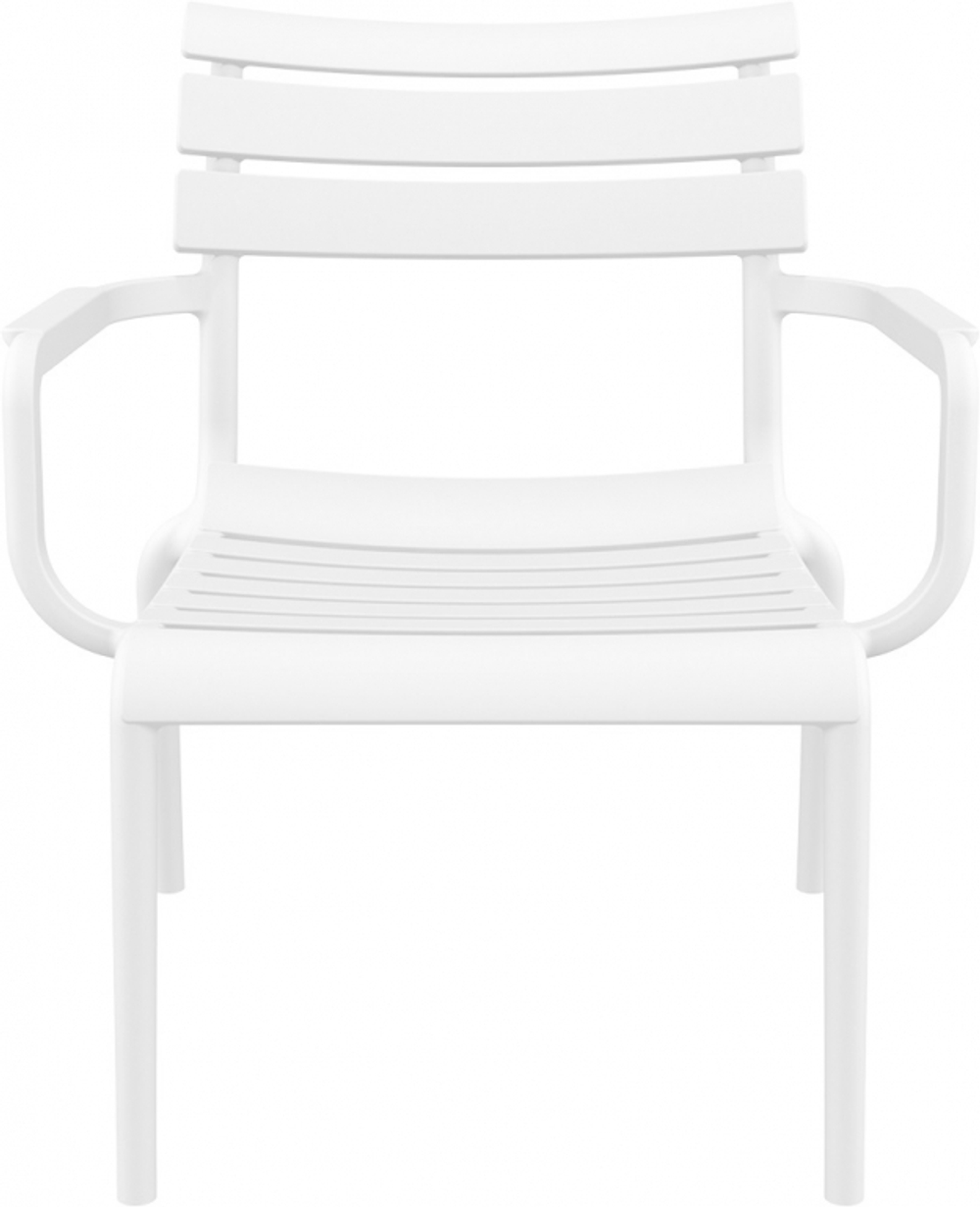 Кресло лаунж пластиковое Siesta Contract Paris Lounge, белый