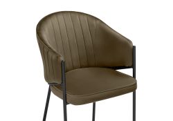 Стул на металлокаркасе Kortni сappuccino / black