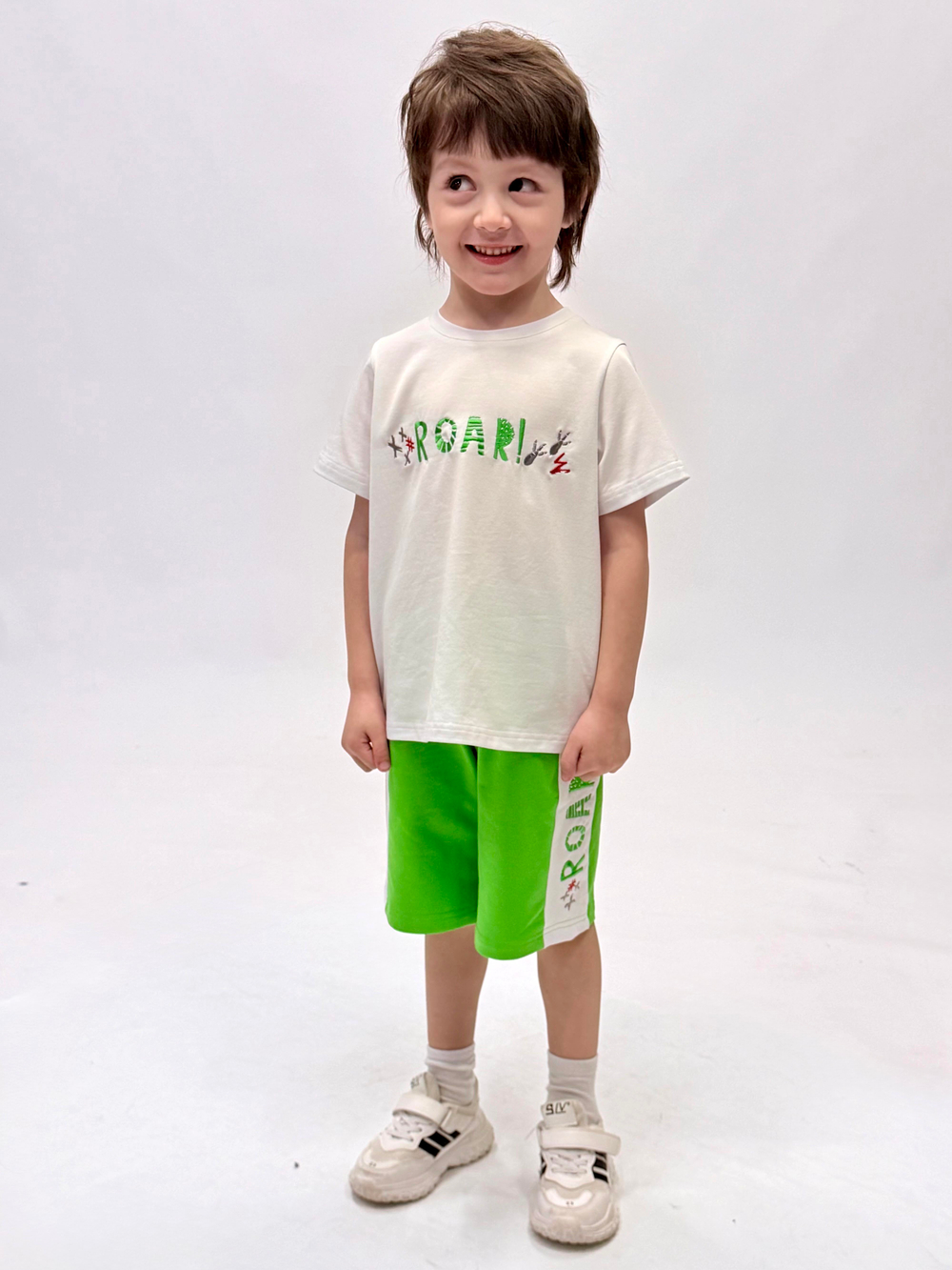 Комплект (футболка+шорты) трикотажный для мальчика 2-8 лет