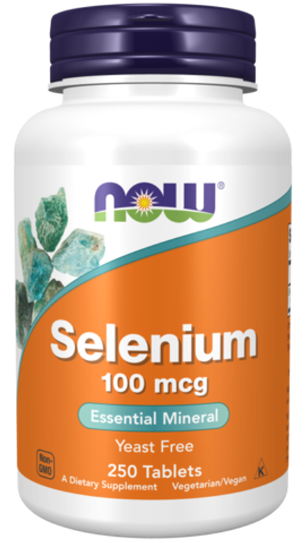 NOW Foods, Селен 100 мкг, Selenium 100 mcg, 250 таблеток