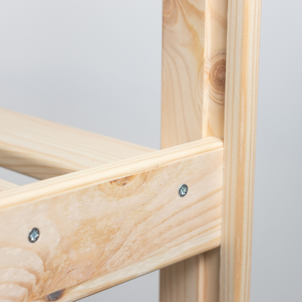 Стеллаж напольный деревянный Альберт 116 см для игрушек, книг, деревянный на балкон, для рассады