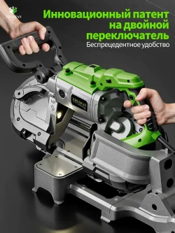 Станок для резки, автоматическая ленточнопильная пила, ZHUOFAN, удобная конструкция с двойным переключателем