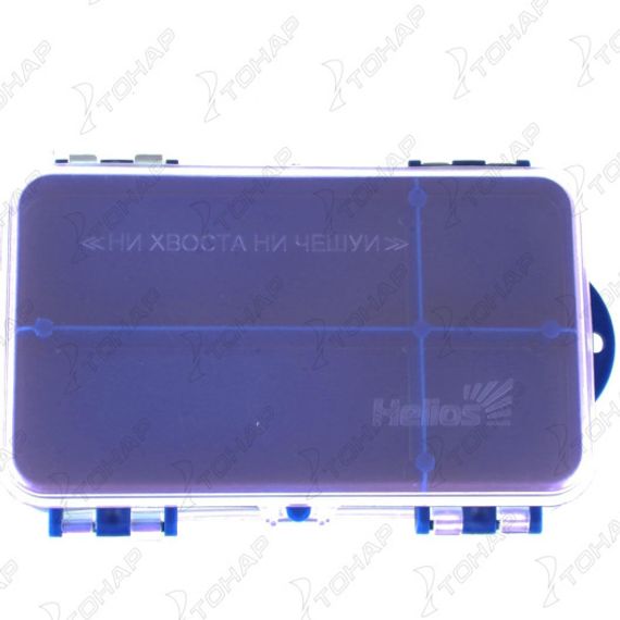 Коробочка для оснастки Helios двухсторонняя (синяя)
