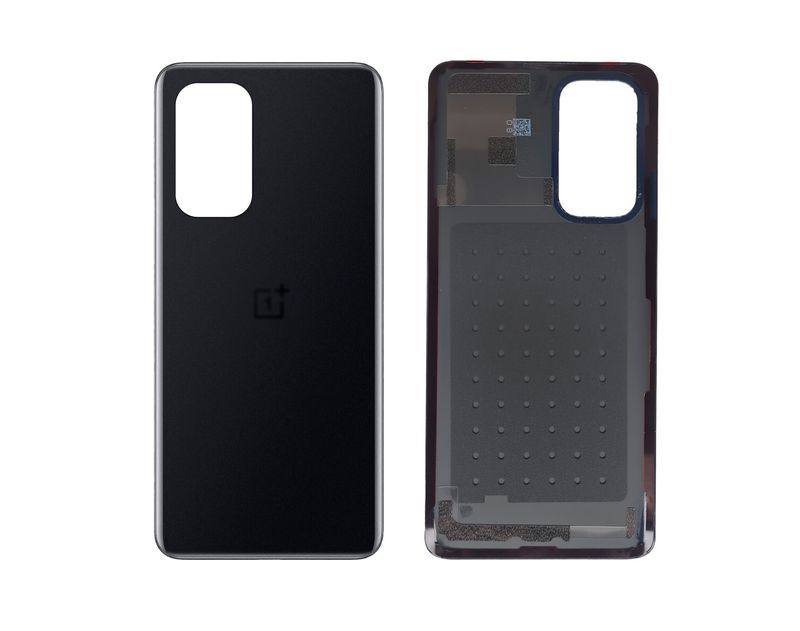 Задняя крышка для OnePlus 9 чёрная (Astral black) без стекла камеры