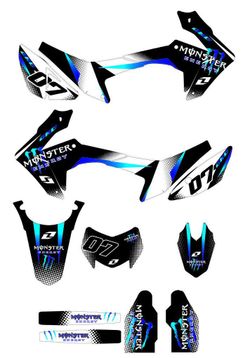 Graphic decal set, Sticker kit, for Honda CRF250L-M 2012-2020