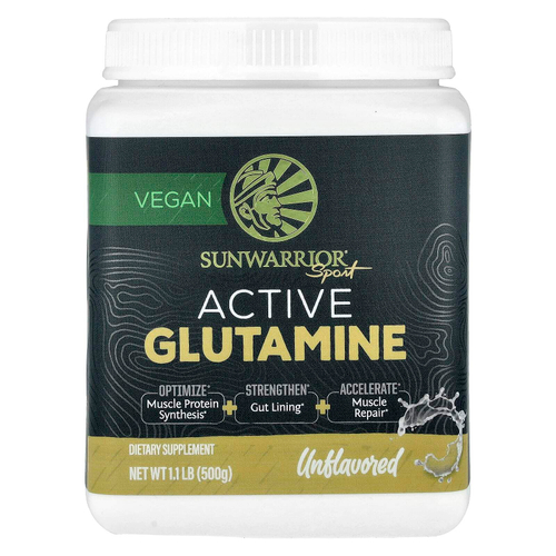 Sunwarrior, Sport, активный глютамин, без добавок, 500 г (1,1 фунта)