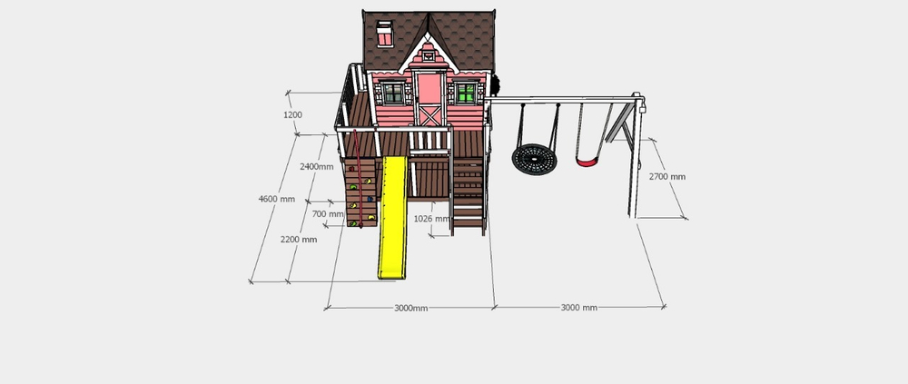 Домик Венди с небольшой верандой