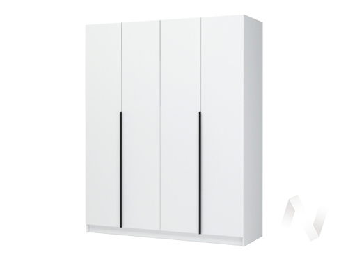 Шкаф 4-х створчатый ШК-03 Лион (белый/белый)