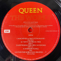 Винтажная виниловая пластинка LP Queen The Works (Англия 1984)