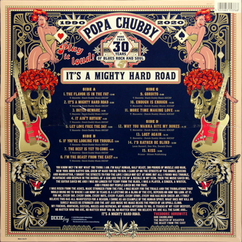 Popa Chubby / It's A Mighty Hard Road (2LP)