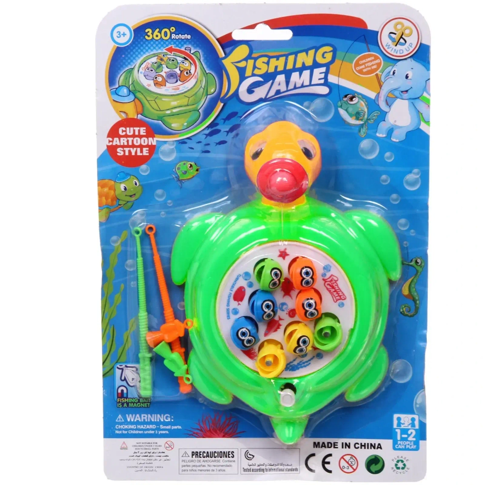 Набор для рыбалки «Черепашка Дашка», 11 предметов, 21,8*16,8*4,5 см, без батареек