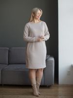 Платье 1386 песочный Novita (Акция)