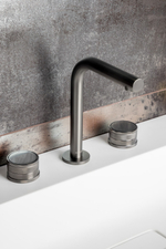 Смеситель на столешницу PRESTIGE на 3 отв. GUN METAL
