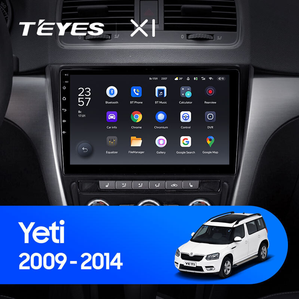 Teyes X1 10.2" для Skoda Yeti 2009-2014