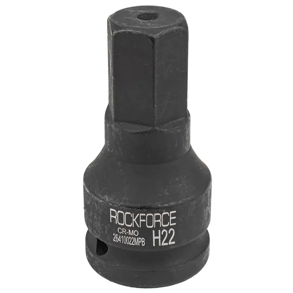Головка-бита ударная 6-гранная 22мм, 3/4'' RockForce RF-26410022MPB