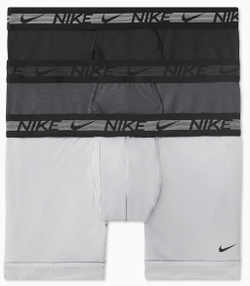 Мужские боксеры спортивные Nike Dri-Fit Ultra Stretch Micro Trunk 3P - wolf grey/anthracite/black