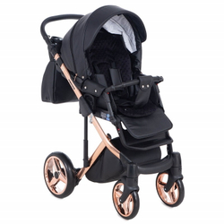 Детская коляска Adamex Chantal Star Collection 2 в 1 STAR101 черный+розовый