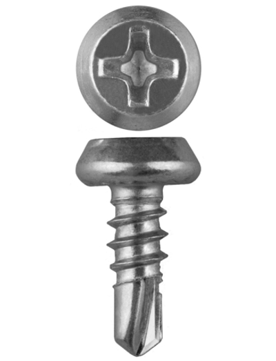 ЗУБР КЛМ-СЦ, 11 х 3.8 мм, цинк, конусная головка, 1000 шт, саморез со сверлом для листового металла (4-300151-38-11)