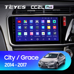Teyes CC2L Plus 10,2" для Honda City, Grace 1  2014-2017 (прав)