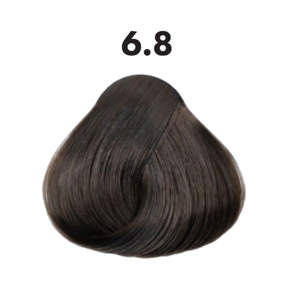 6.8 гель-краска OBRA Glow Gel Color матовый темно-русый - 60 мл.