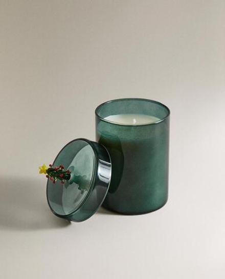 ZARA HOME АРОМАТИЗИРОВАННАЯ СВЕЧА ИЗ БОРОСИЛИКАТА «ЗИМНИЙ КИПАРИС»