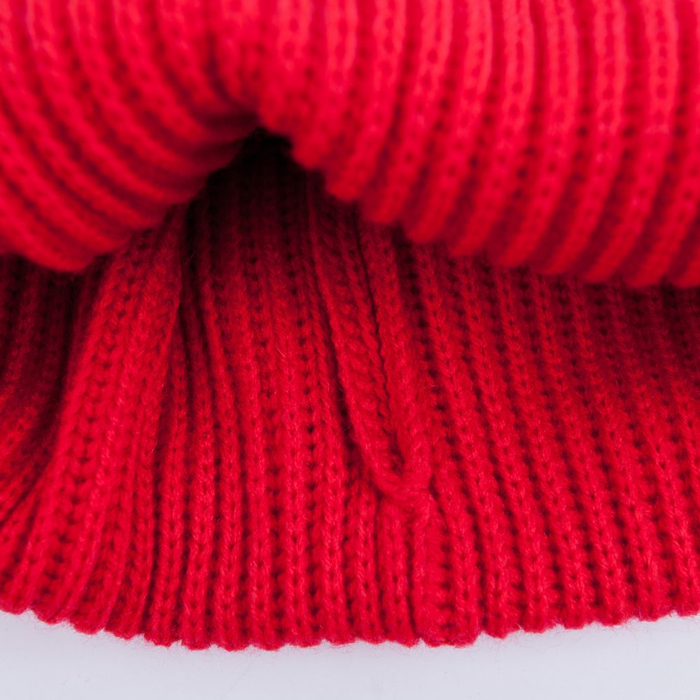 Шапка бини из смесовой шерсти однослойная "TOMATO"