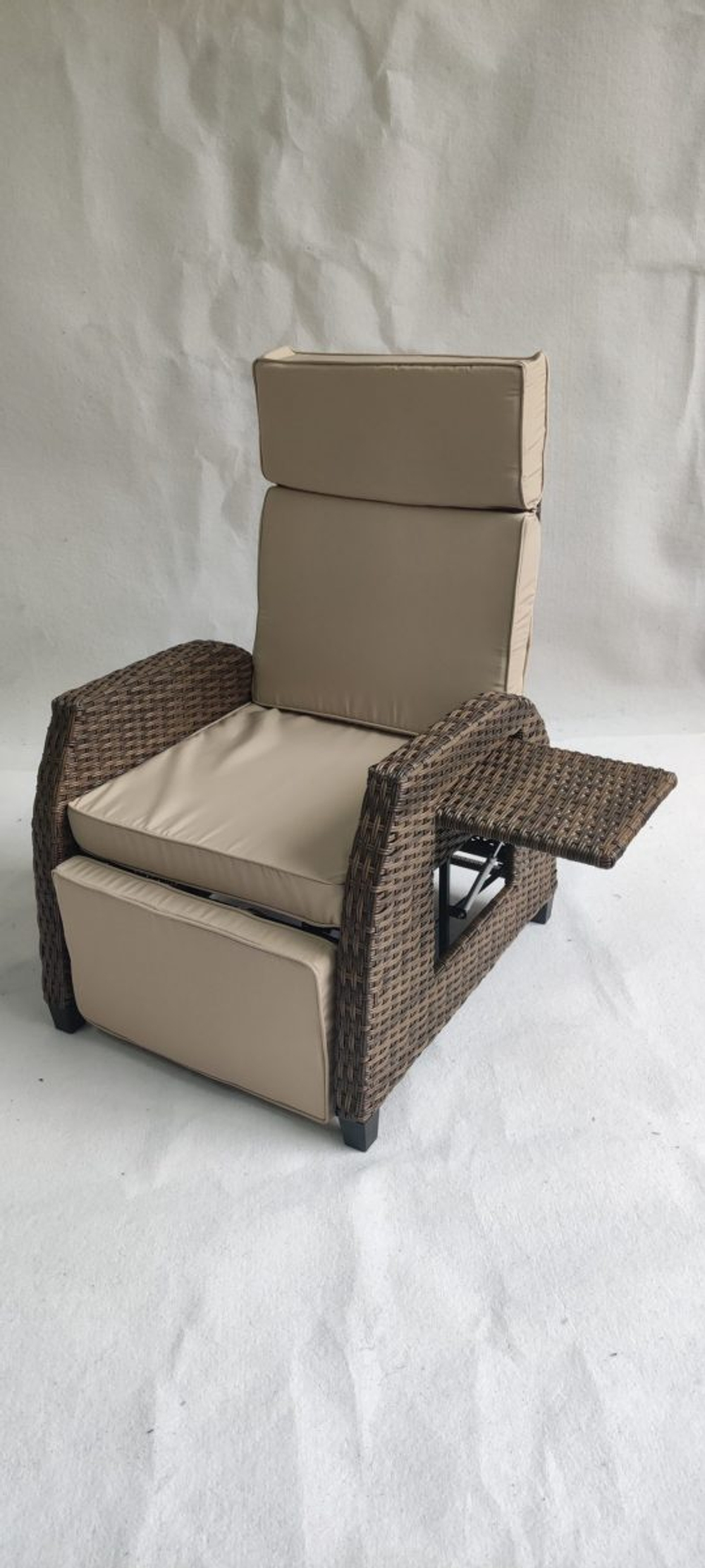 Кресло реклайнер плетеное из ротанга Гранд Патио «Grand Patio» — Шоколад