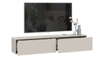 Тумба под телевизор подвесная Яблоня Беллуно/Белый софт 180х37х33 см