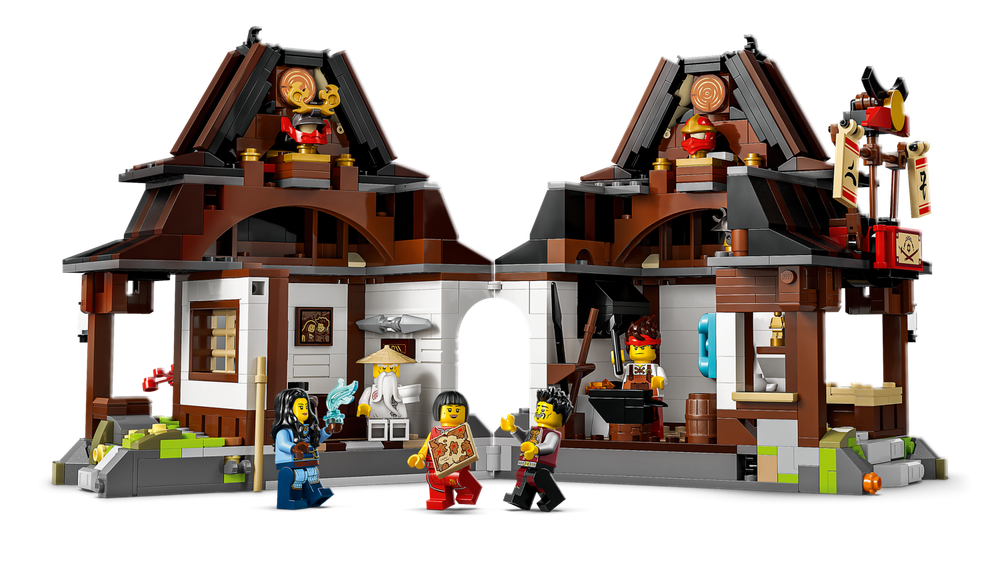 Конструктор лего ниндзяго Кузница Ниндзя 71858 | LEGO NINJAGO Four Weapons Blacksmith 15th Anniversary 1259 деталей 14+