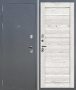 Входная дверь FlyDoors АРКАН 206 Букле графит - Ривьера Айс