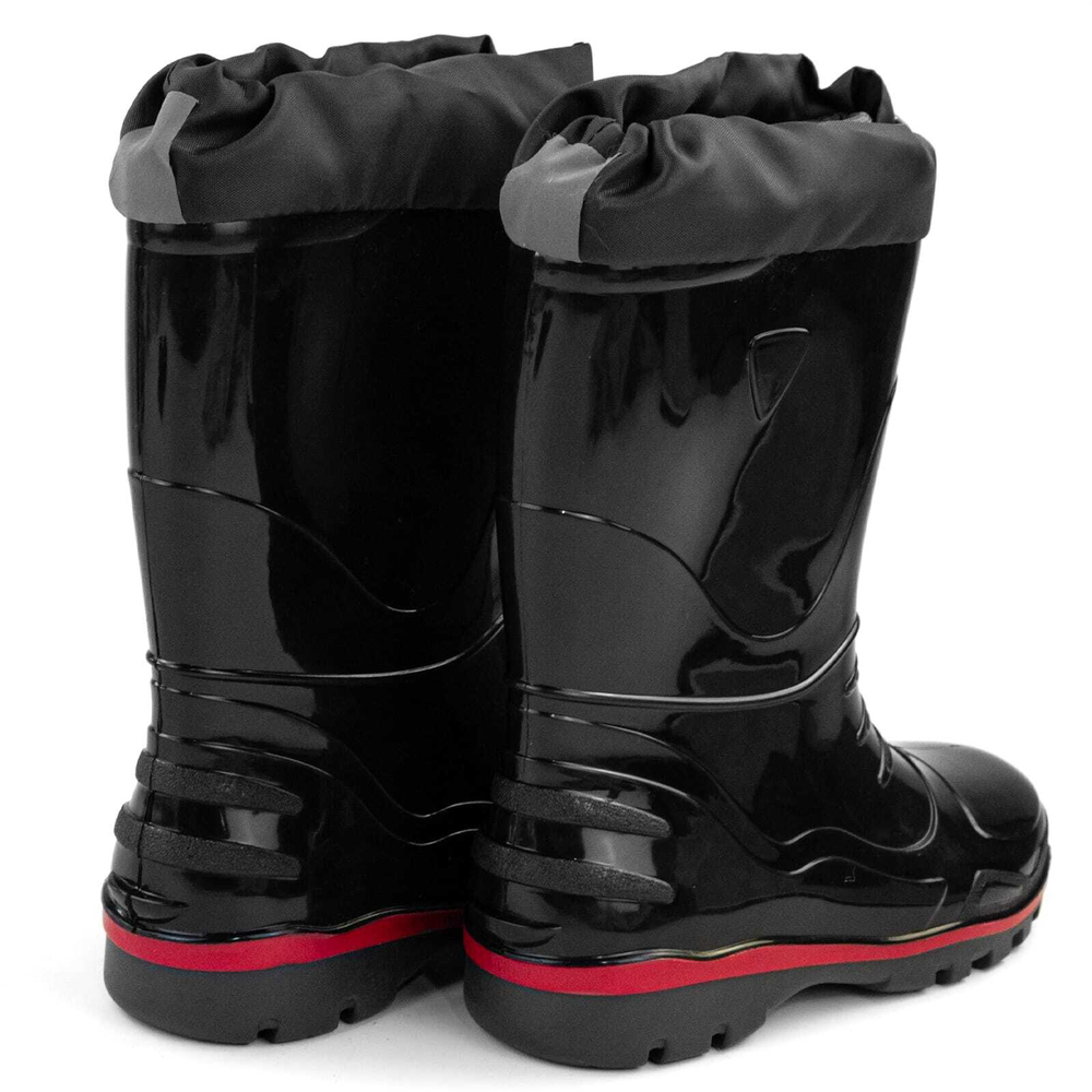 328101 ПВХ школьные, утепл., с манжетой, Черный