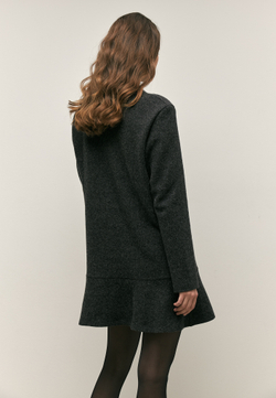 Платье мини из шерсти