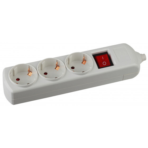 Колодка ЭРА 3гн с заземл.,выкл.***