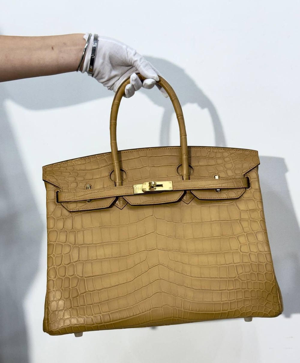 Сумка Hermes из кожи крокодила 35 см, арт. 466224322