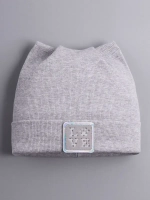 Шапка с ушками трикотажная осенняя