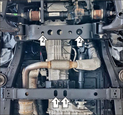 Защита КПП. 2 мм, Сталь. для Jac T8 2019-н.в., Motodor.78320