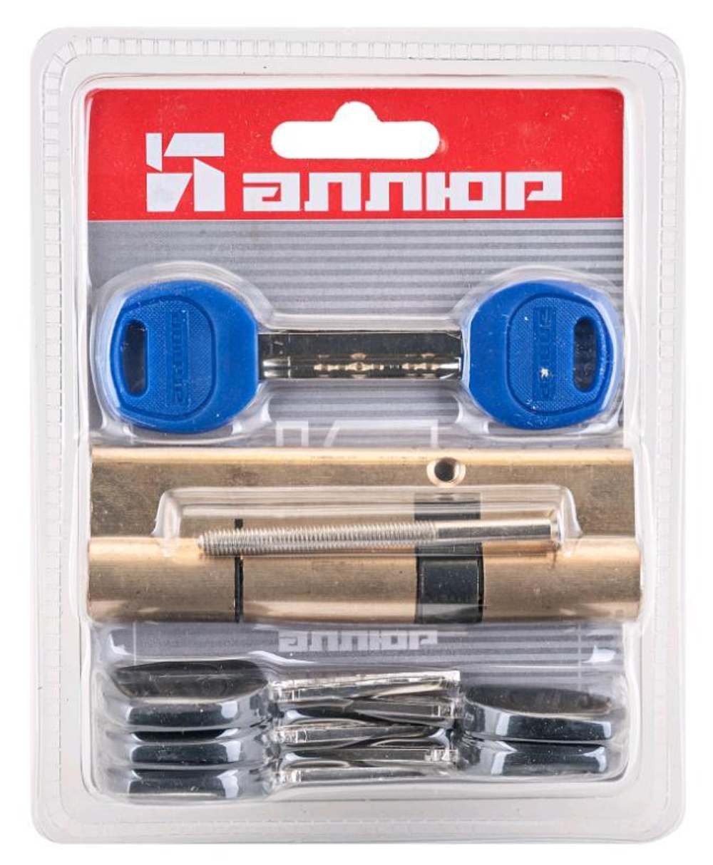 Механизм цилиндровый АЛЛЮР DL-01 100 (30х10х60) BP д/КИТАЙ. дв. (перекод.5+2) перфокл./кл. /1289