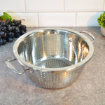 Дуршлаг 26см 4л нерж с ручками плоское дно