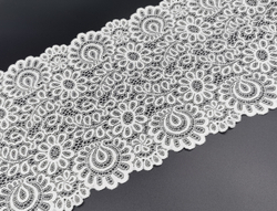 Эластичное кружево, 21,5 см, молоко, (Арт: EK-2129), м