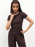 Футболка облегающая с окантовкой