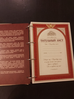 Подарочная родословная книга "Рыцарская", натуральная кожа
