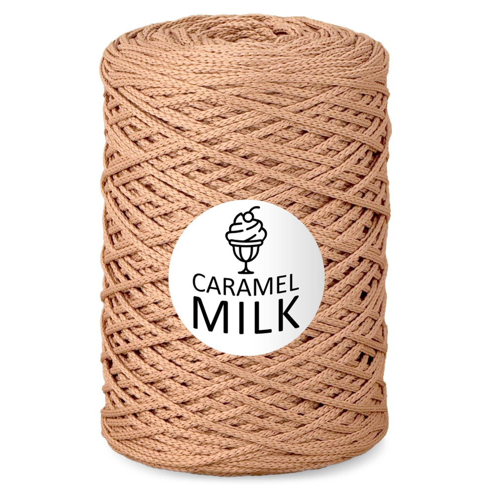 Шнур Caramel Milk, 3мм, 300м, 100% полиэфир (1 шт.)