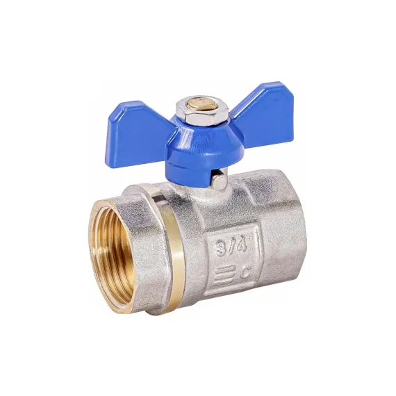 Кран шаровый I-TECH Standart FF В-В 1/2&quot; бабочка стандартнопроходной 24526