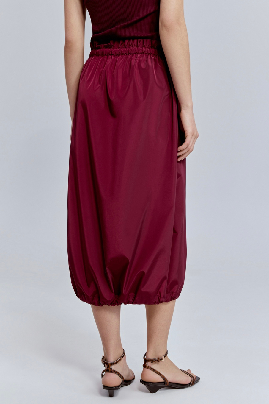 Юбка-баллон из нейлона