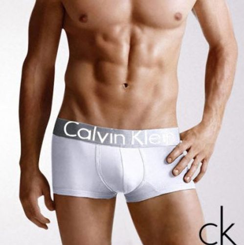 Мужские трусы хипсы белые Calvin Klein Boxer  Steel White