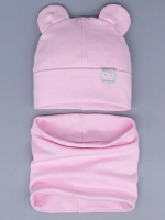 Шапка и снуд для девочки осенний