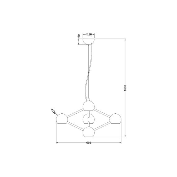 Подвесная люстра Vele Luce Azore VL5173P06
