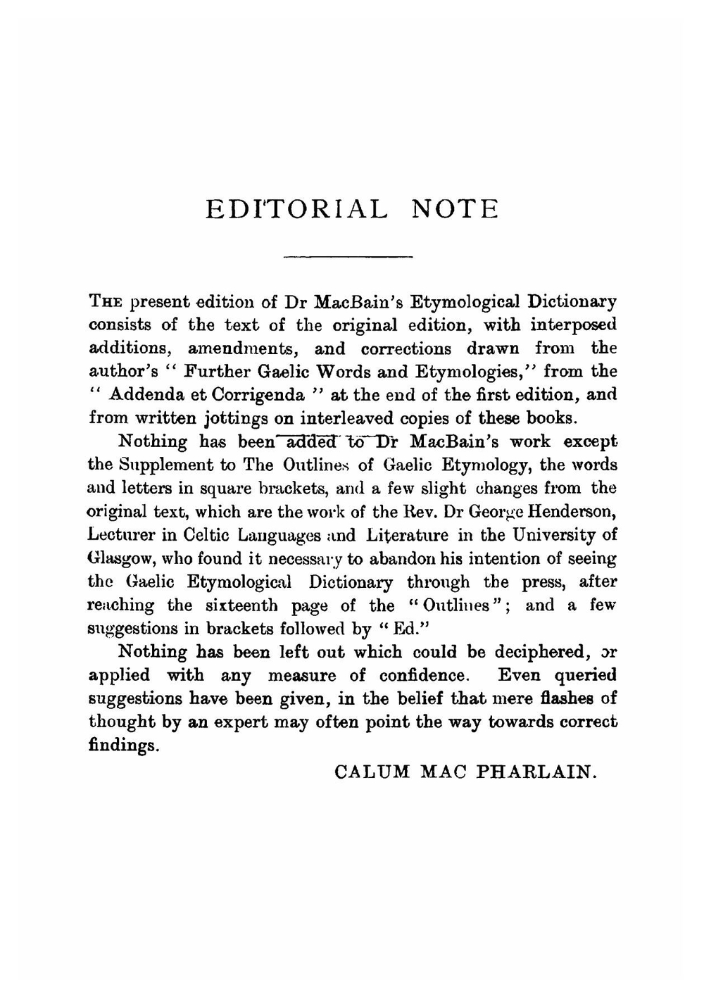 An etymological dictionary of the Gaelic language | Alexander Macbain